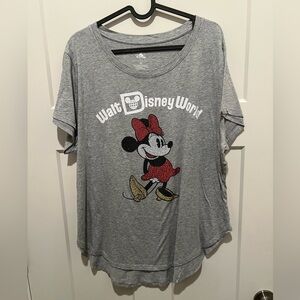Disney Minnie Mouse Gray Authentic T-Shirt